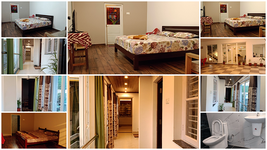Double room at Hornbill Castle Valparai with comfortable bed and peaceful hill-station stay