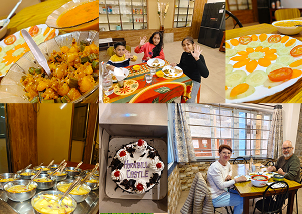 Food & Dining – Hornbill Castle Homestay Valparai Dining area with traditional meals Valparai homestay