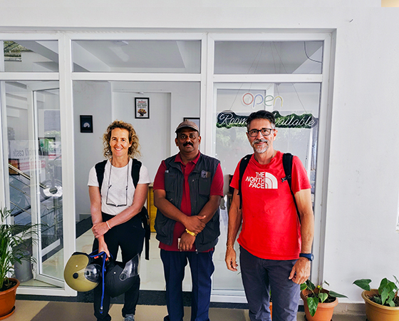 Guests & Hornbill Experience – Hornbill Castle Valparai International tourists at Hornbill Castle Homestay